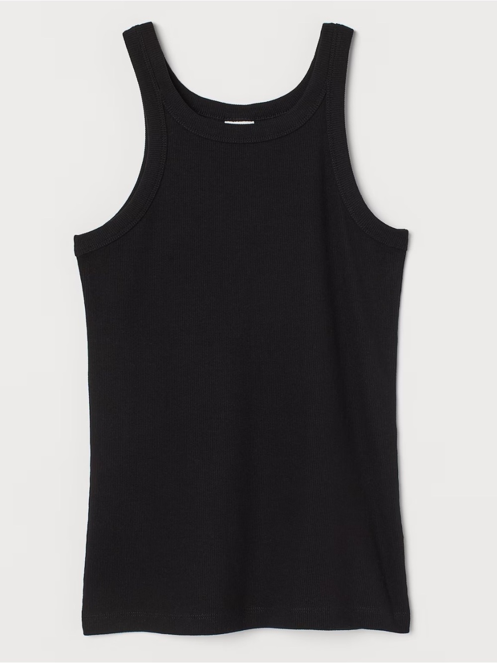 Ribbed Racer Tank Top